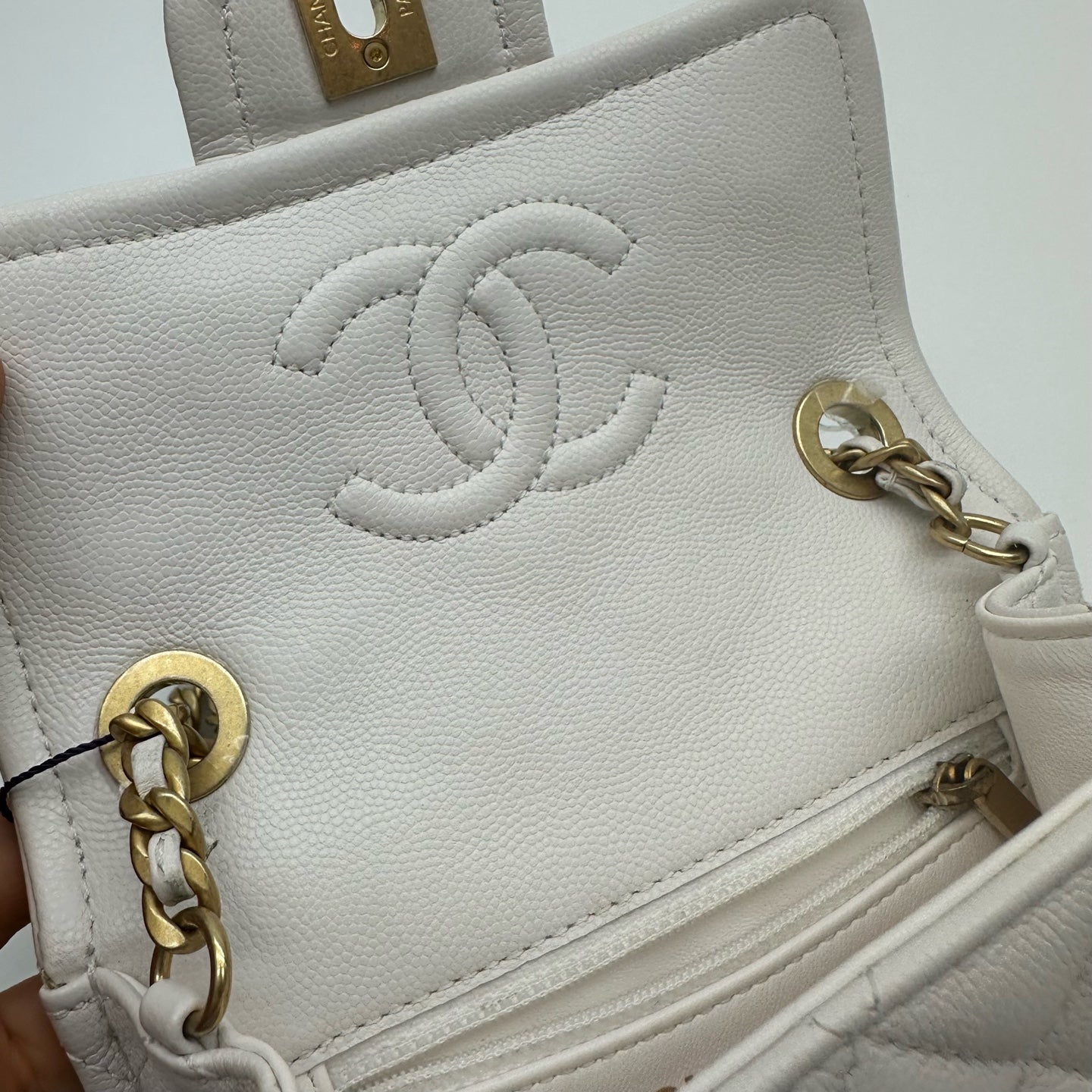 Chanel - Timeless/Classique - Leather - White - (mini)