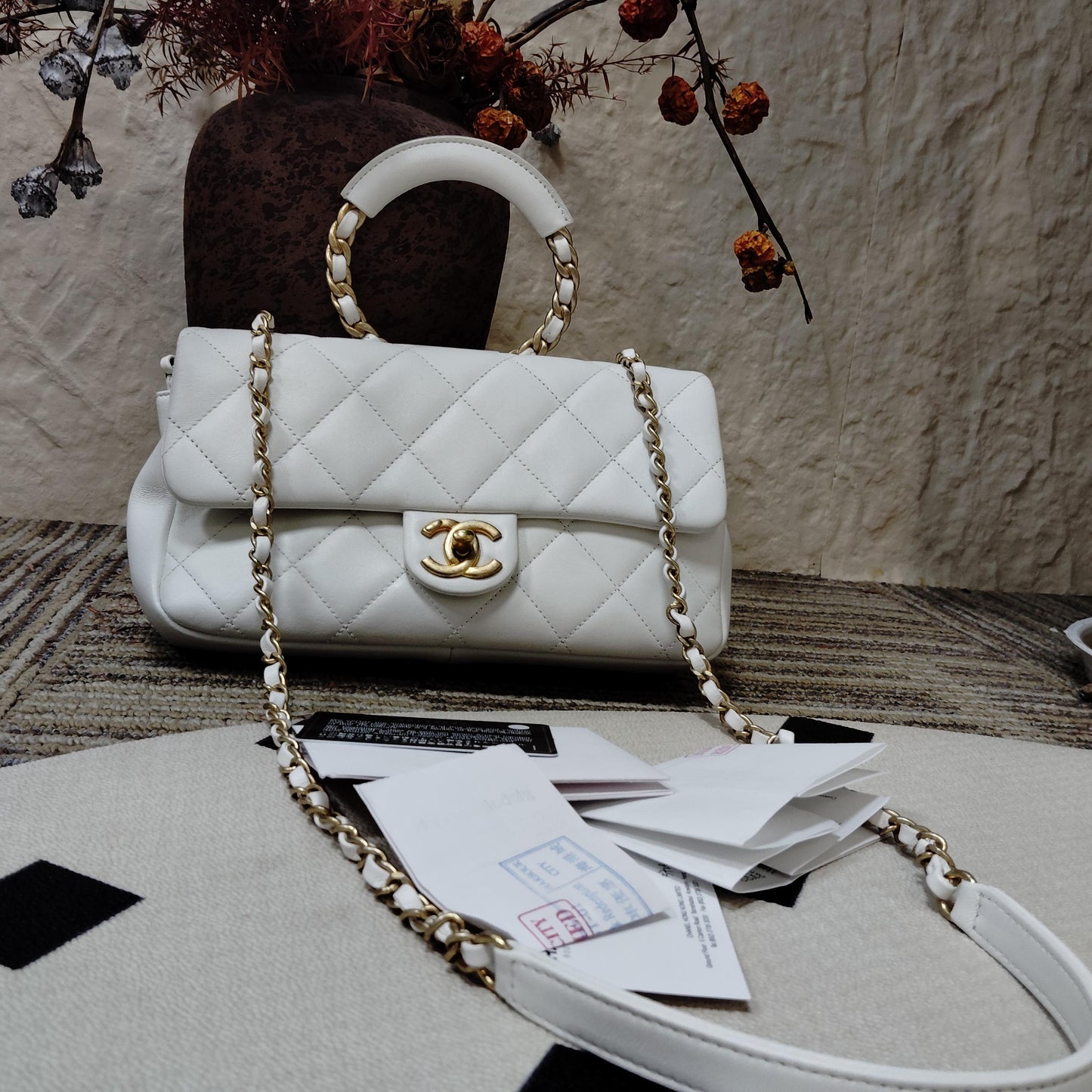 Chanel - Timeless/Classique - Leather - White - (small)