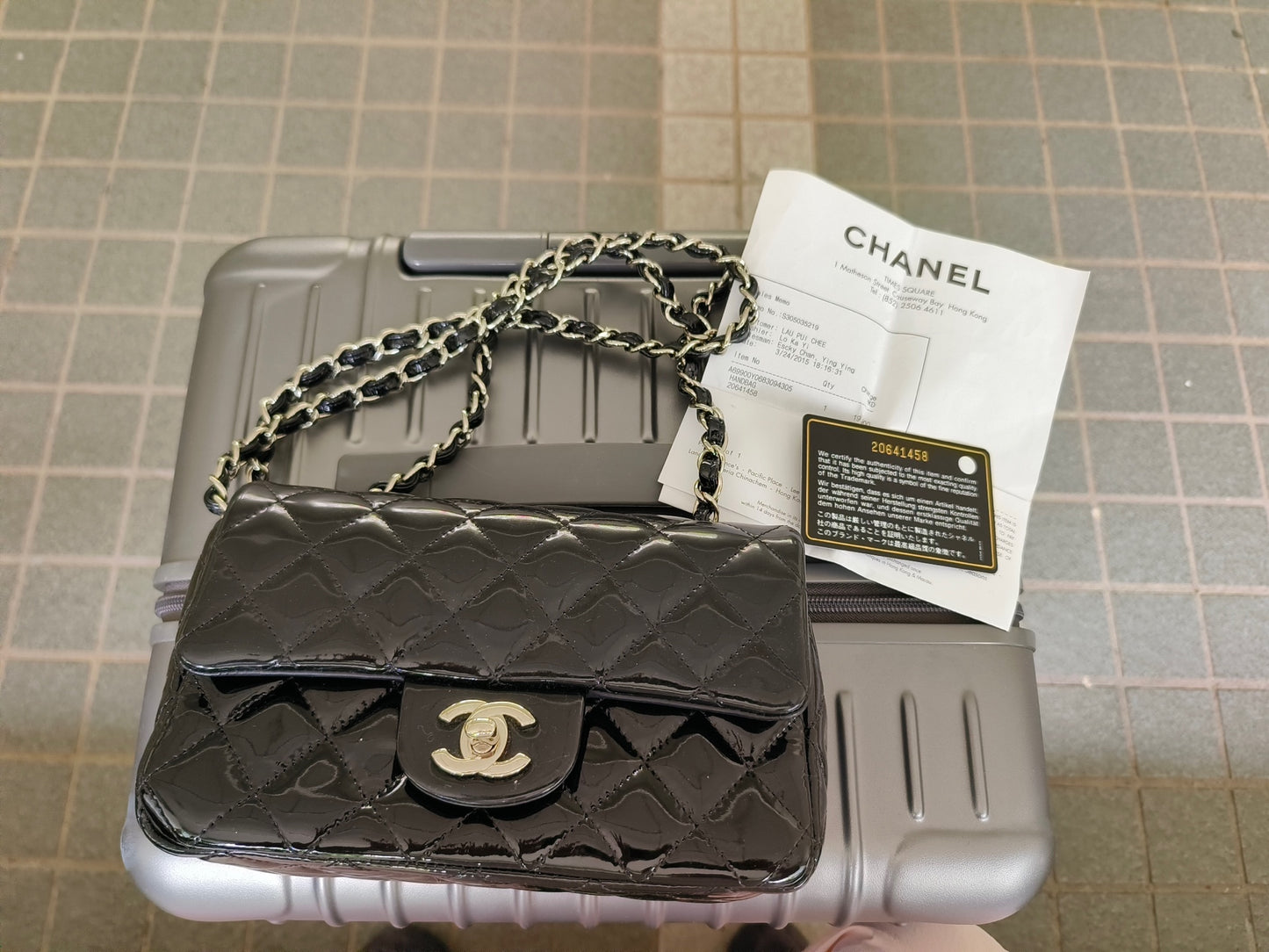 Chanel - Timeless/Classique - Patent leather - Black - (mini)