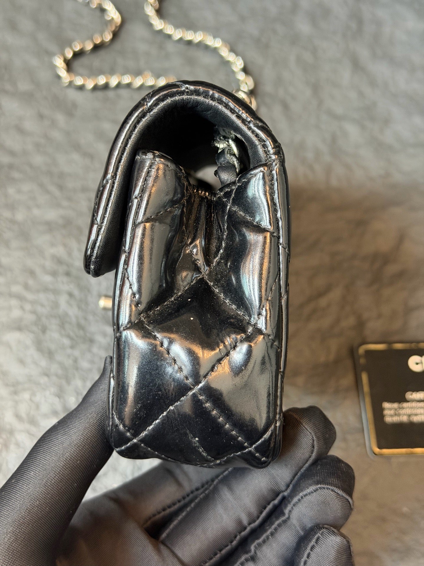 Chanel - Timeless/Classique - Patent leather - Black - (mini)