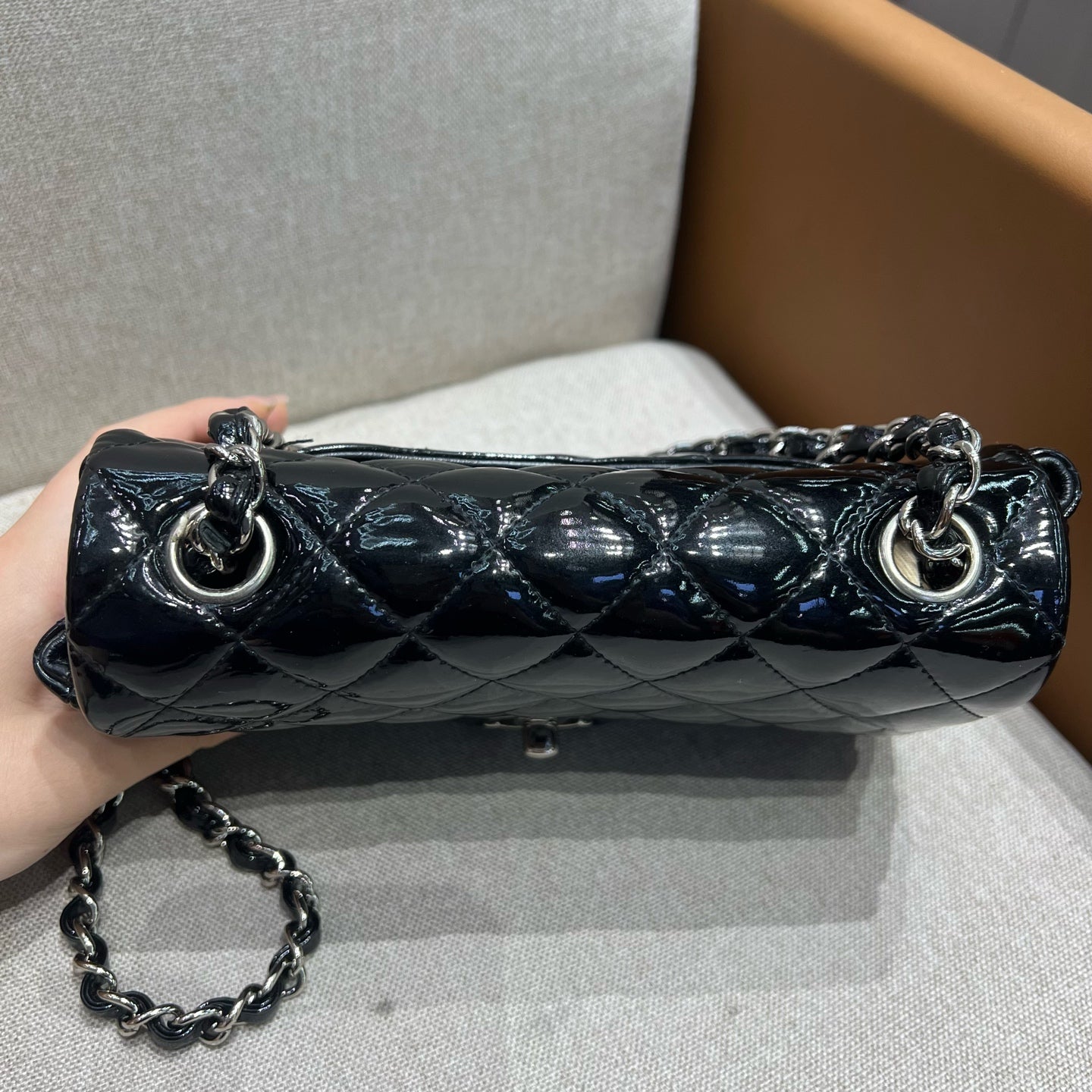 Chanel - Timeless/Classique - Patent leather - Black - (mini)