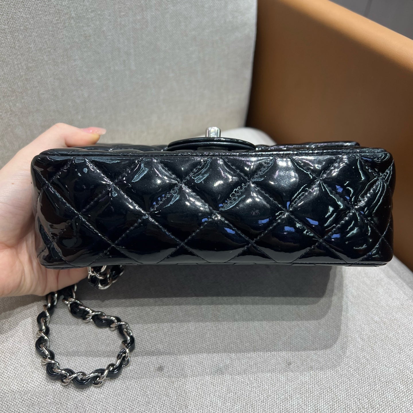 Chanel - Timeless/Classique - Patent leather - Black - (mini)