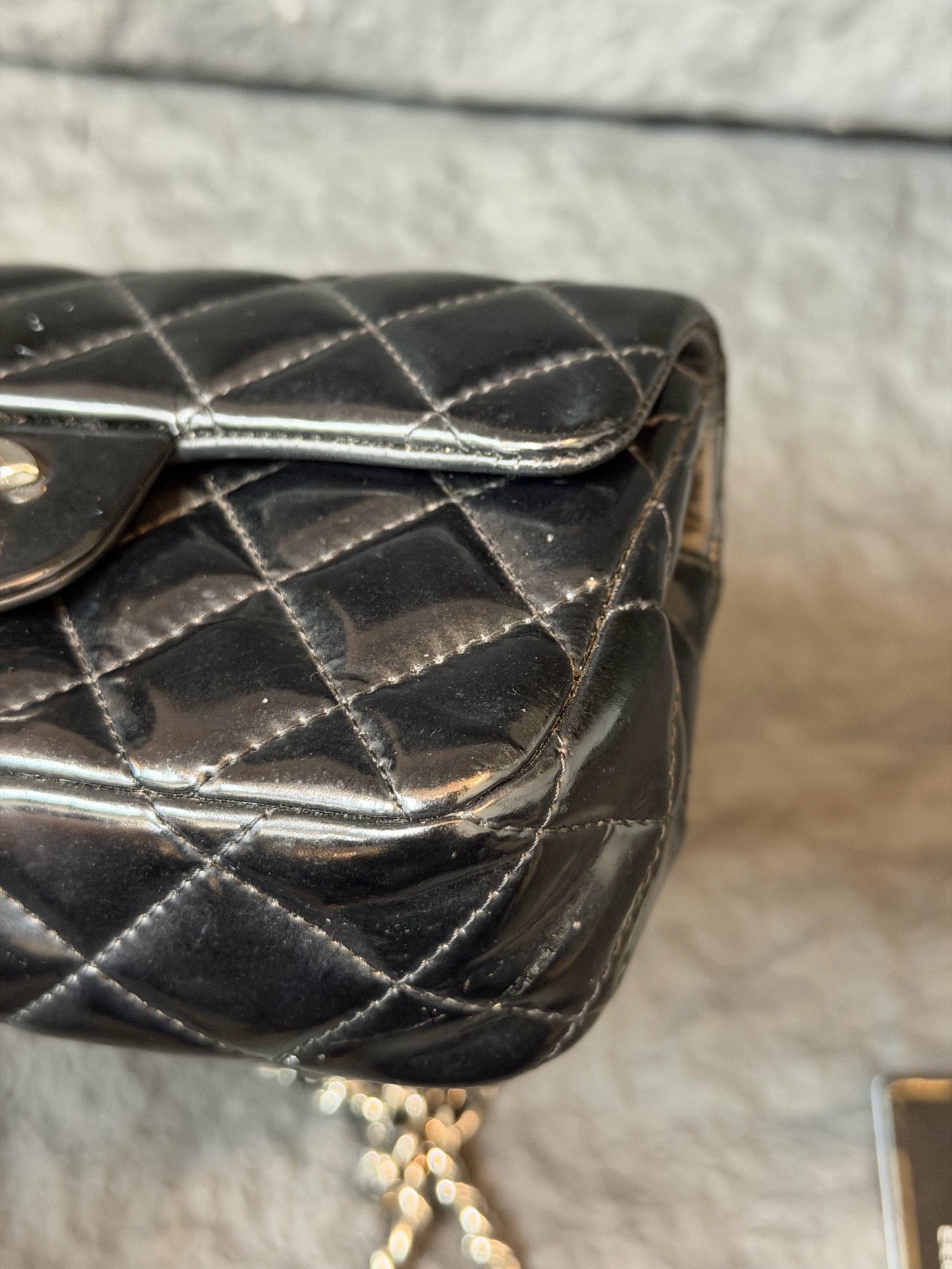 Chanel - Timeless/Classique - Patent leather - Black - (mini)