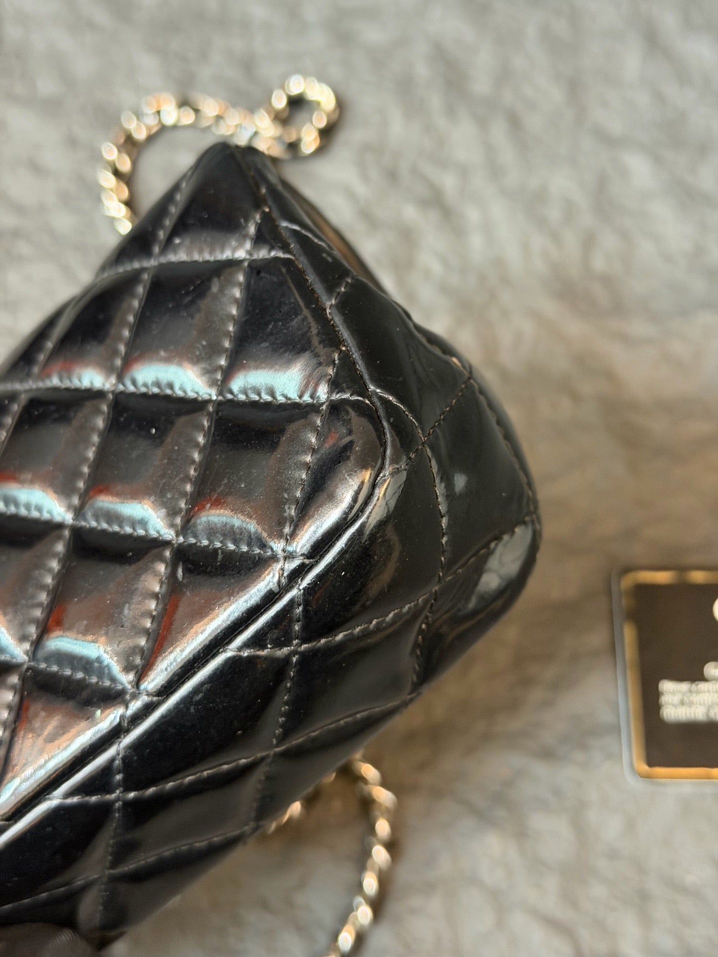 Chanel - Timeless/Classique - Patent leather - Black - (mini)