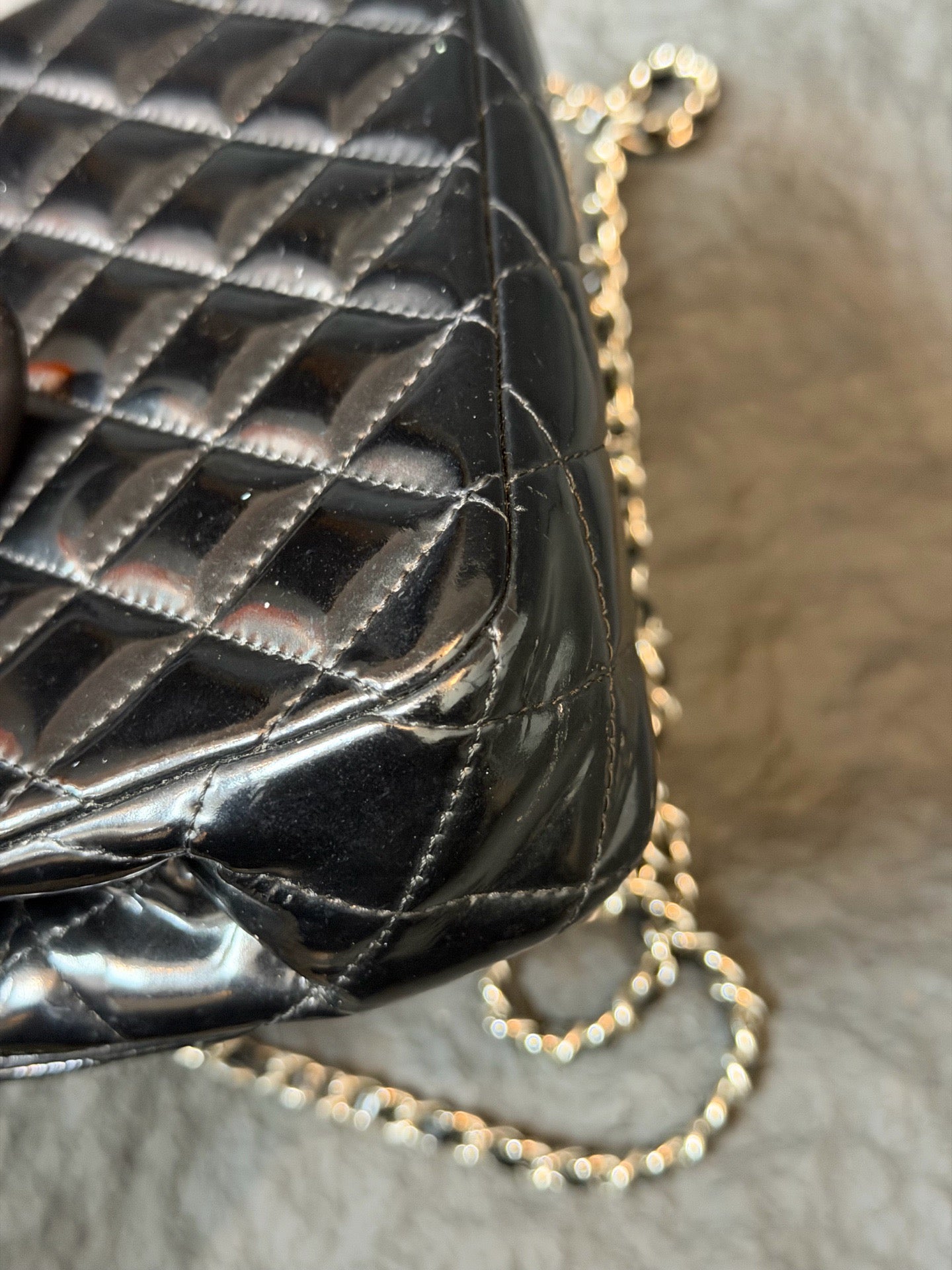 Chanel - Timeless/Classique - Patent leather - Black - (mini)