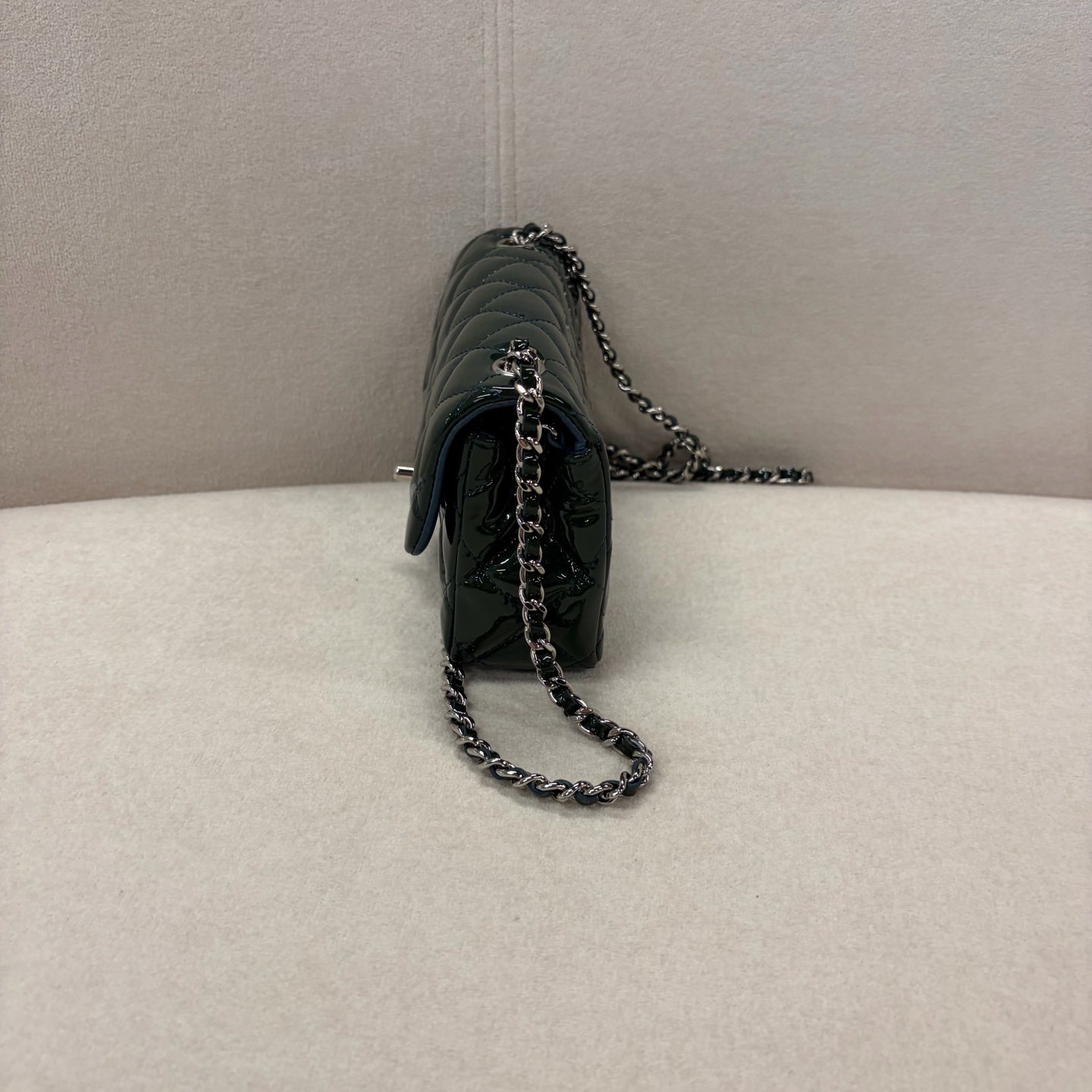 Chanel - Timeless/Classique - Patent leather - Green - (mini)