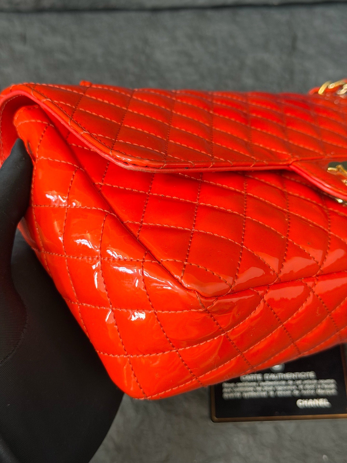 Chanel - Timeless/Classique - Patent leather - Red - (medium)