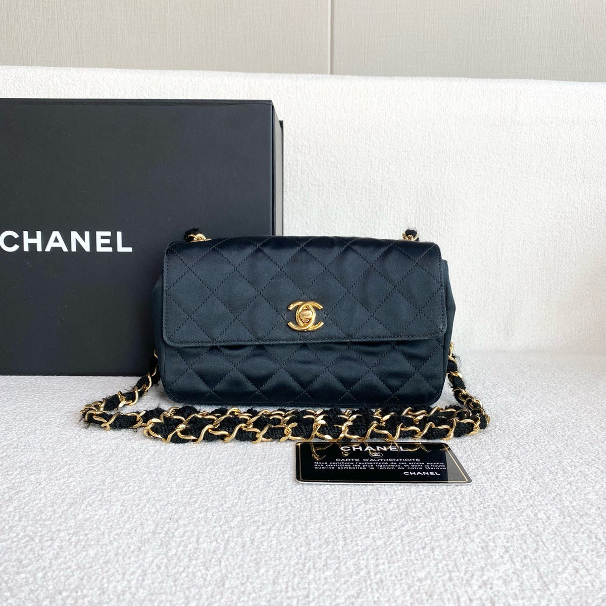 Chanel - Timeless/Classique - Silk - Black - (mini)