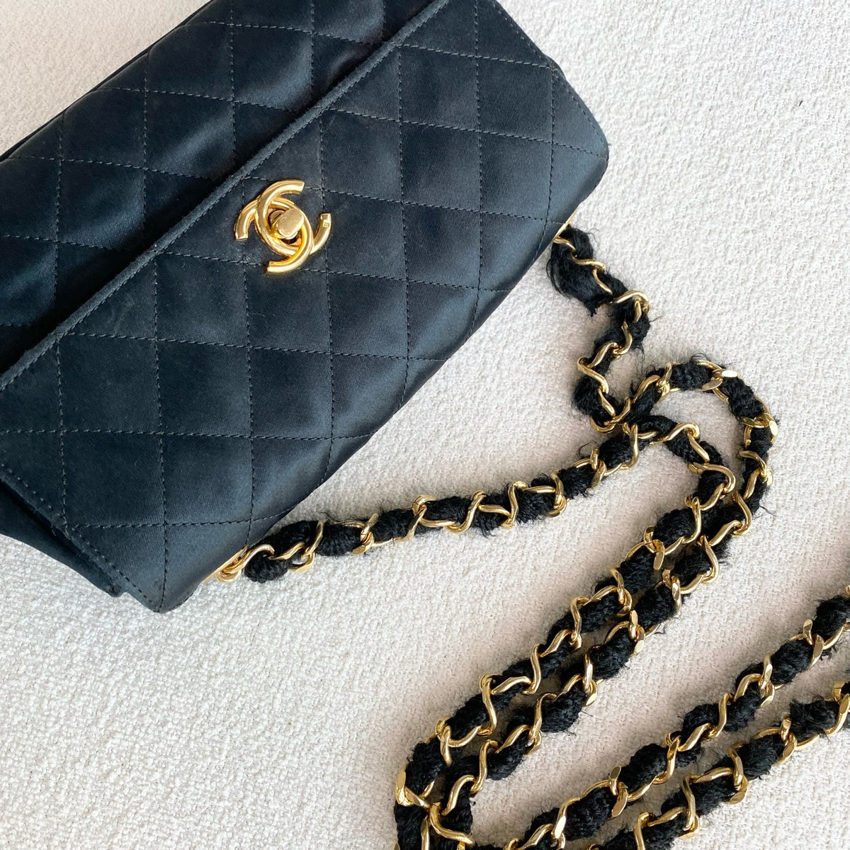 Chanel - Timeless/Classique - Silk - Black - (mini)