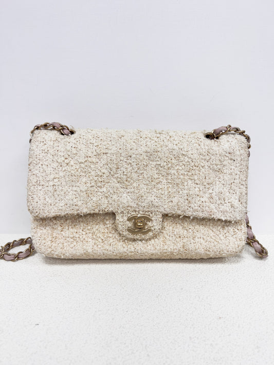 Chanel - Timeless/Classique - Tweed - Beige - (medium)