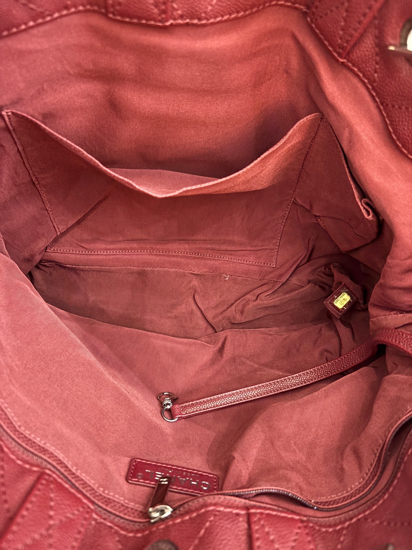 Chanel - Tote - Leather - Burgundy