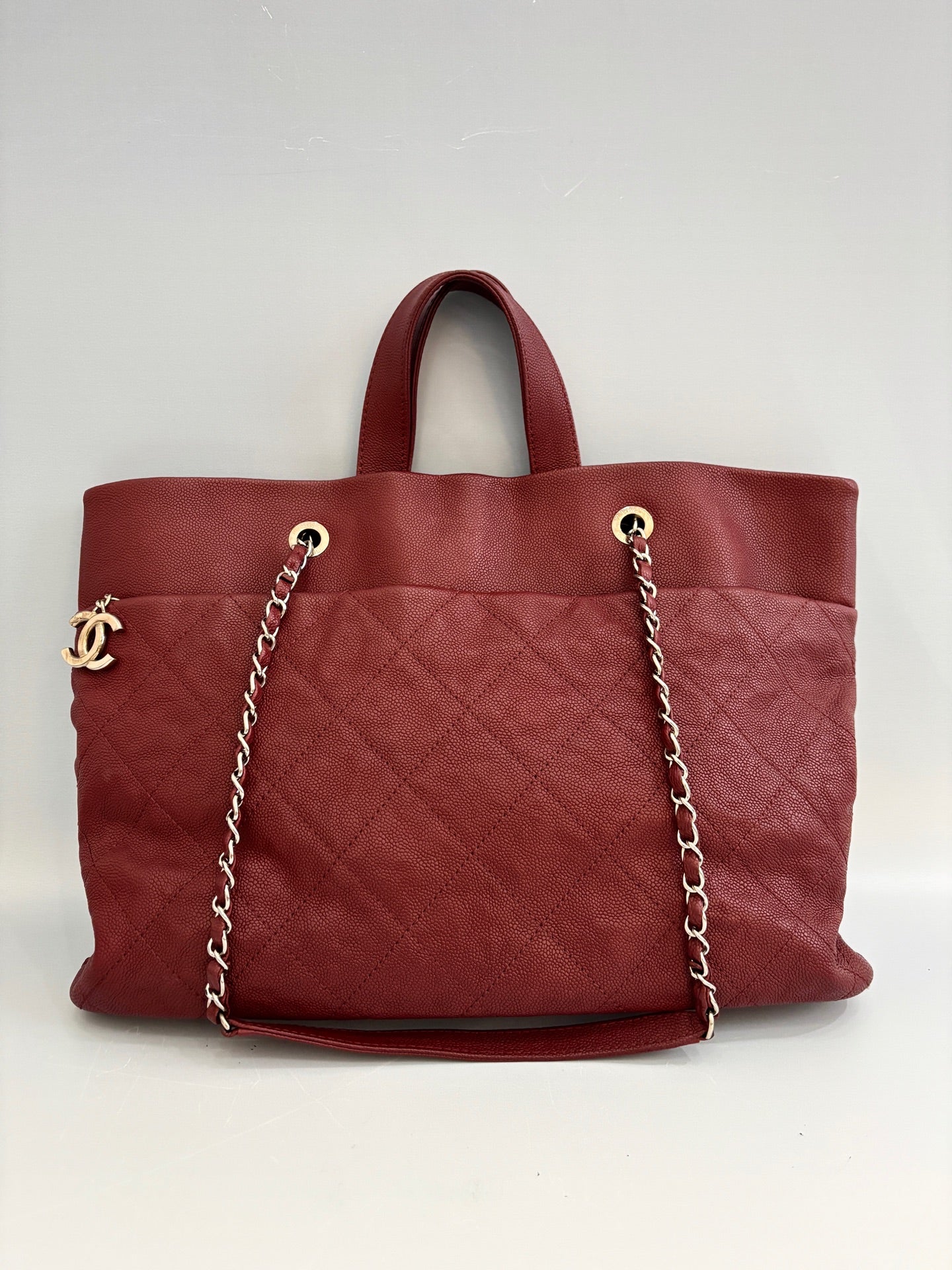 Chanel - Tote - Leather - Burgundy