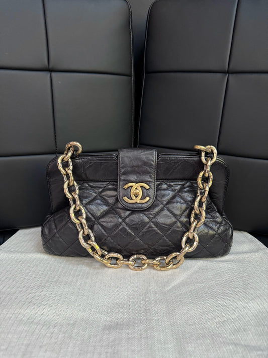 Chanel - Tote Bag - Leather - Black - (Other)