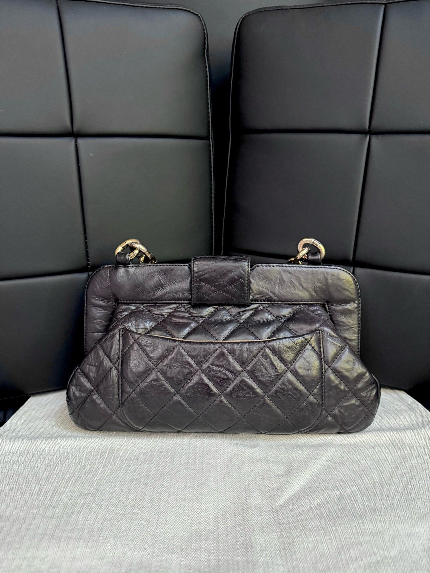 Chanel - Tote Bag - Leather - Black - (Other)