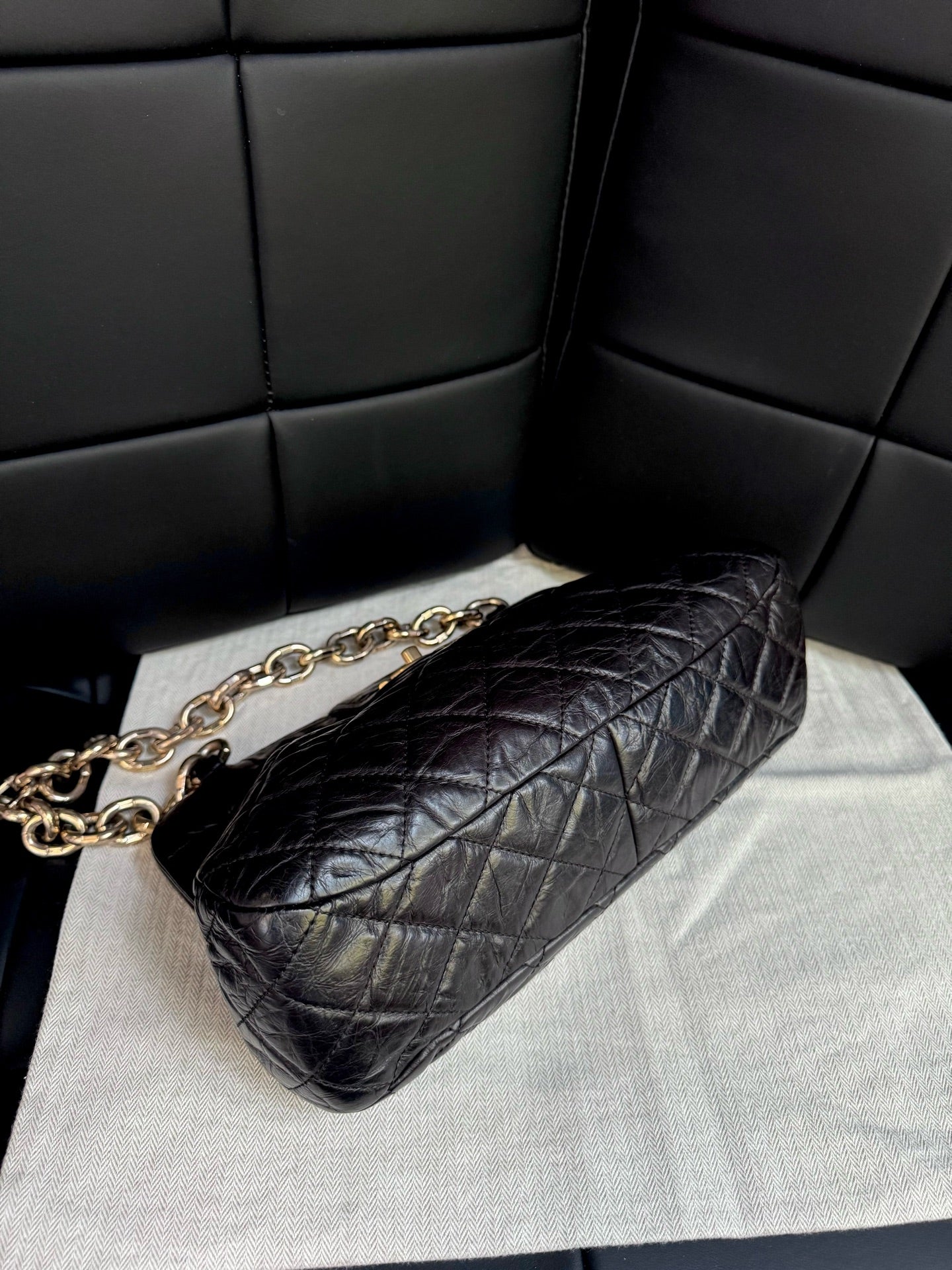 Chanel - Tote Bag - Leather - Black - (Other)