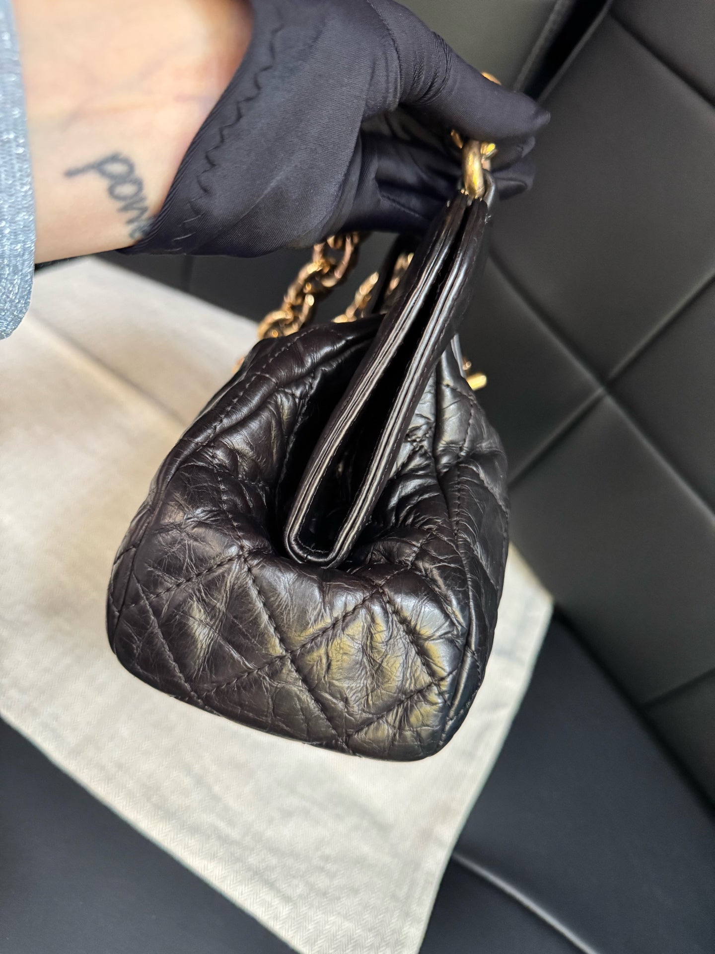 Chanel - Tote Bag - Leather - Black - (Other)