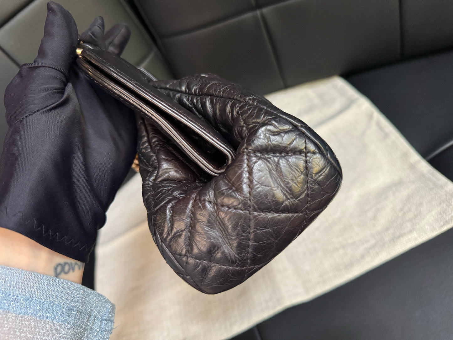Chanel - Tote Bag - Leather - Black - (Other)