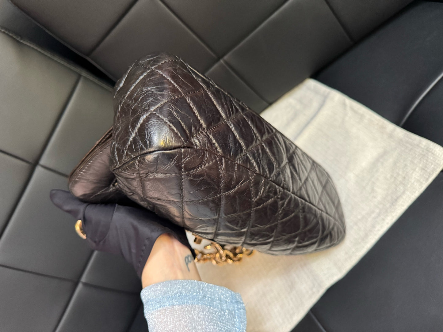 Chanel - Tote Bag - Leather - Black - (Other)