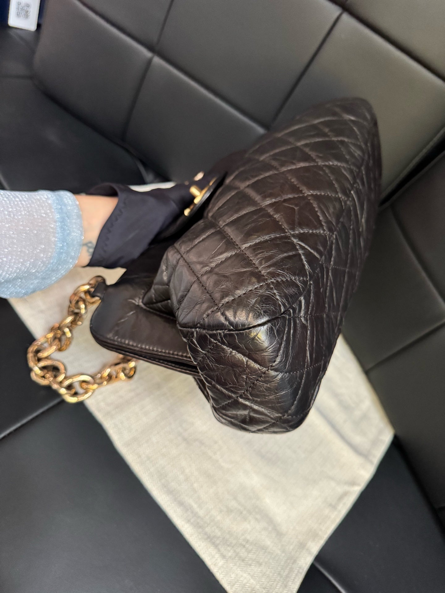 Chanel - Tote Bag - Leather - Black - (Other)