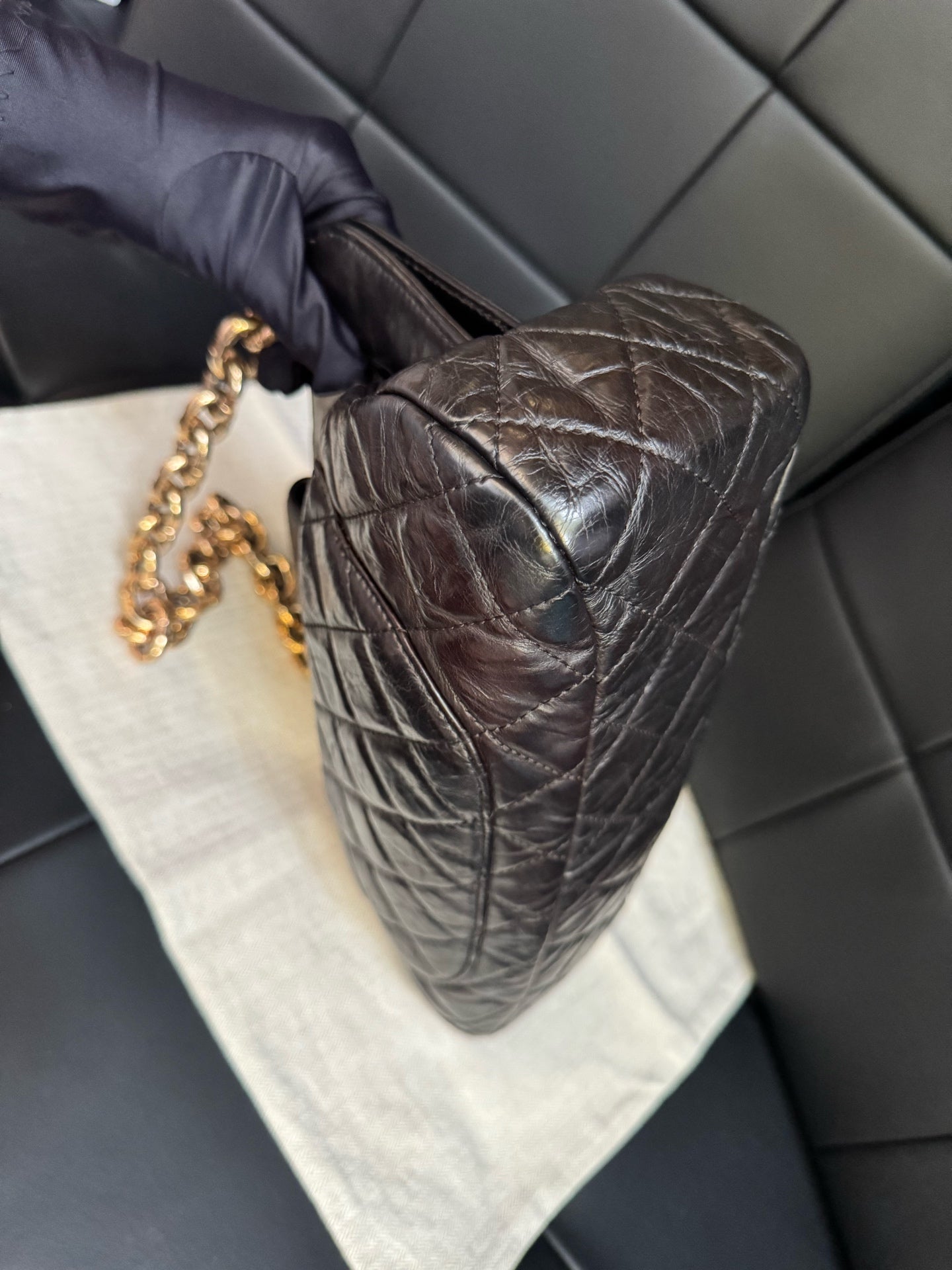 Chanel - Tote Bag - Leather - Black - (Other)