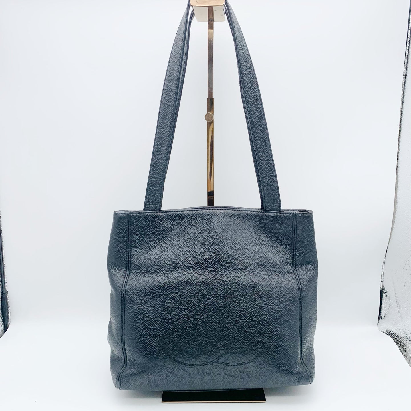 Chanel - Tote Bag - Leather - Black - (small)