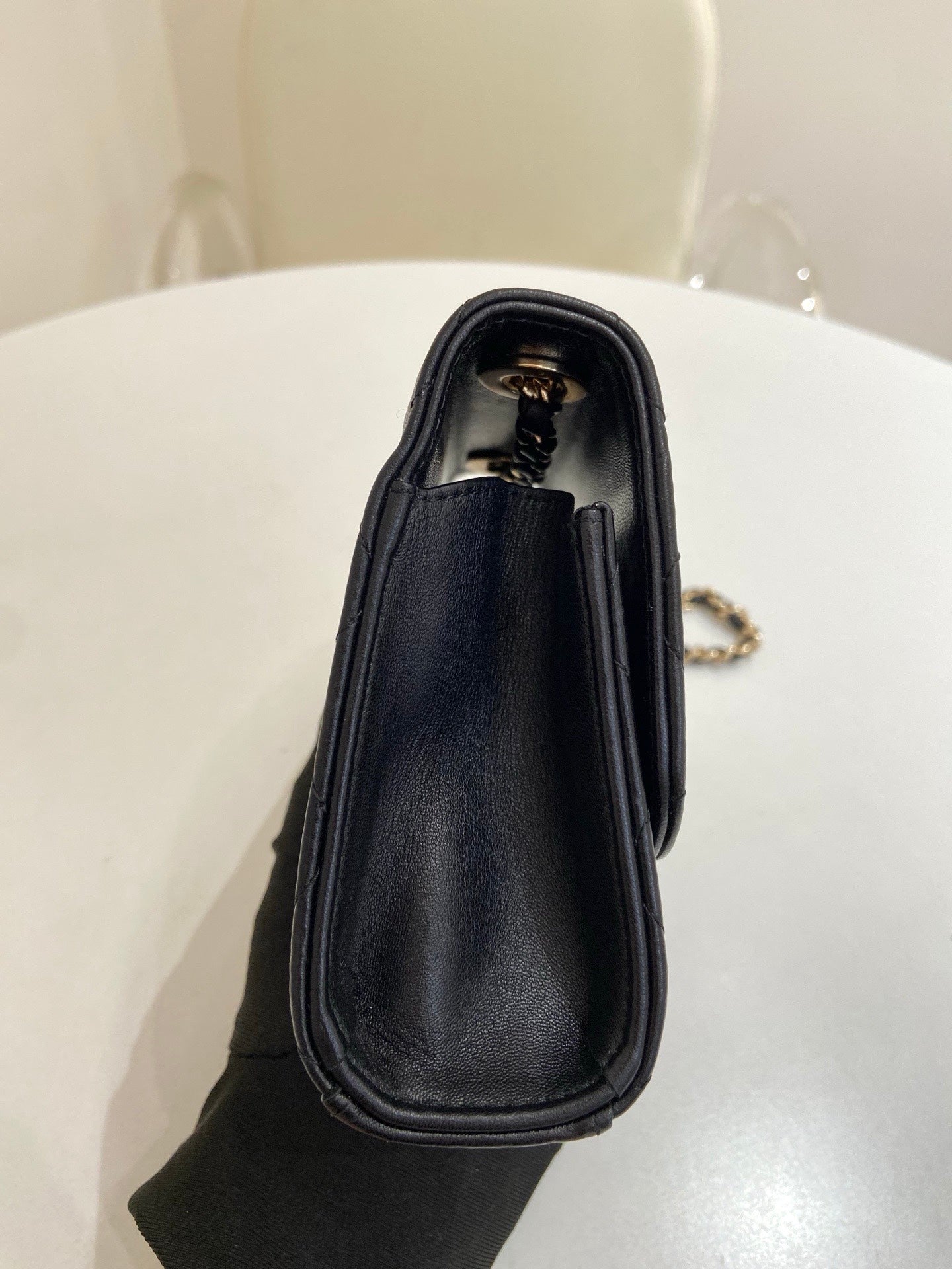 Chanel - Trendy CC Chain Bag - Leather - Black - (mini)