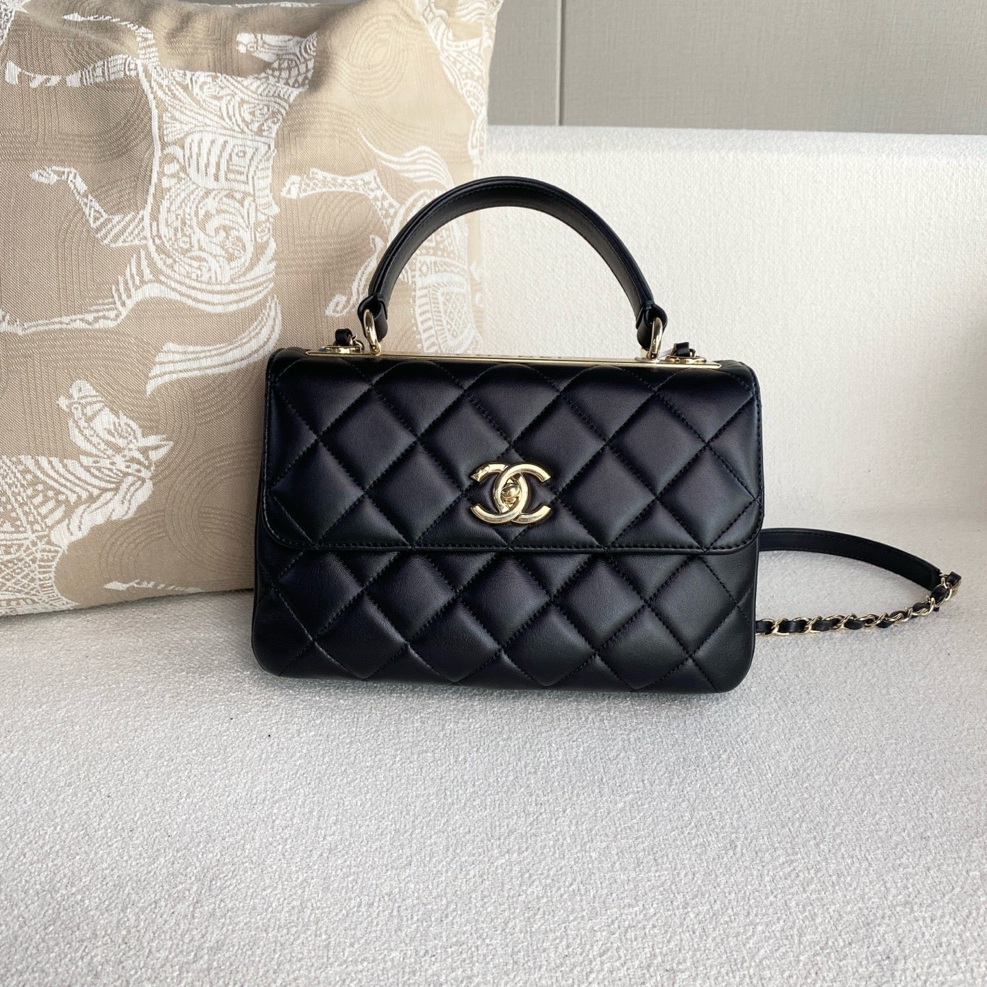 Chanel - Trendy CC - Leather - Black - (small)