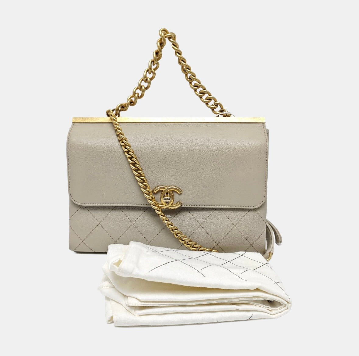 Chanel - Trendy CC - Leather - Grey - (Small)