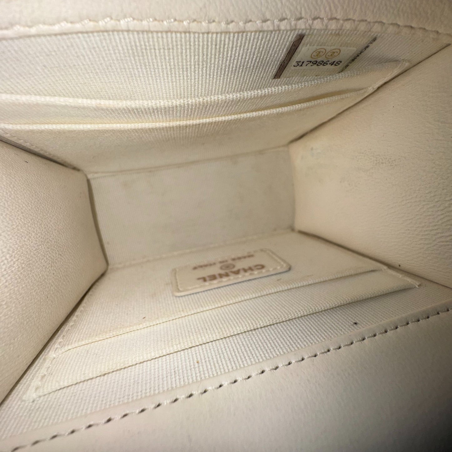 Chanel - Trendy CC Mini Chain Bag - Lambskin leather - White - (mini)