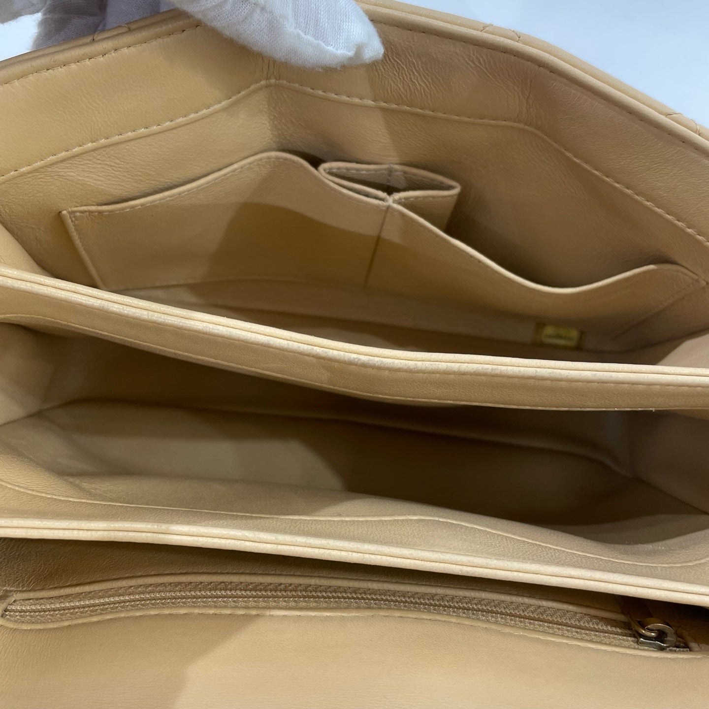 Chanel - Trendy CC Top Handle Flap Bag - Lambskin leather - Yellow - (small)