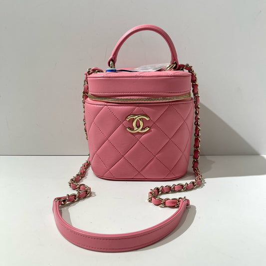 Chanel - Trendy CC Vanity Case - Leather - Pink - (mini)