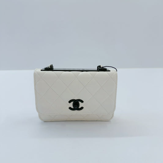 Chanel - Trendy CC WOC - Leather - White