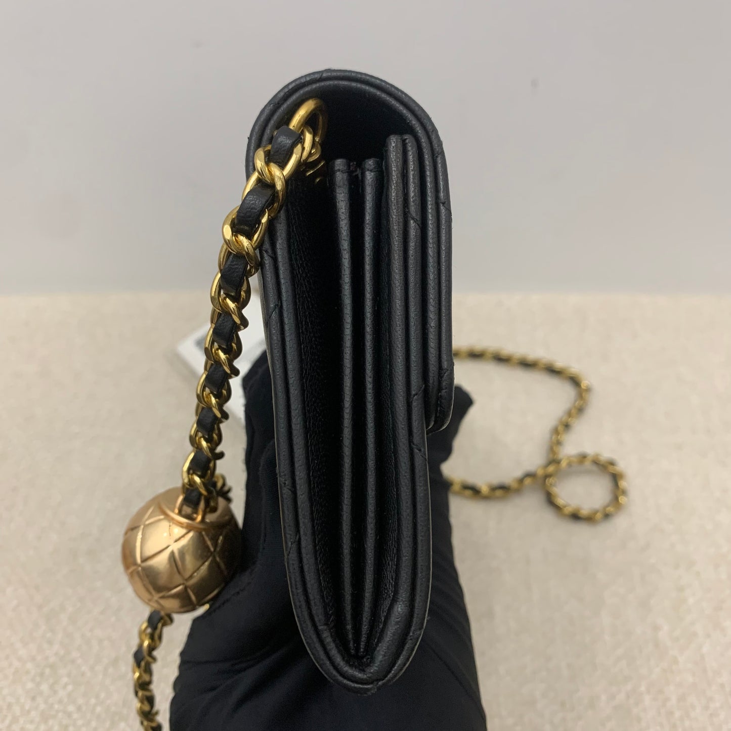 Chanel - Trendy Wallet - Leather - Black - (mini)