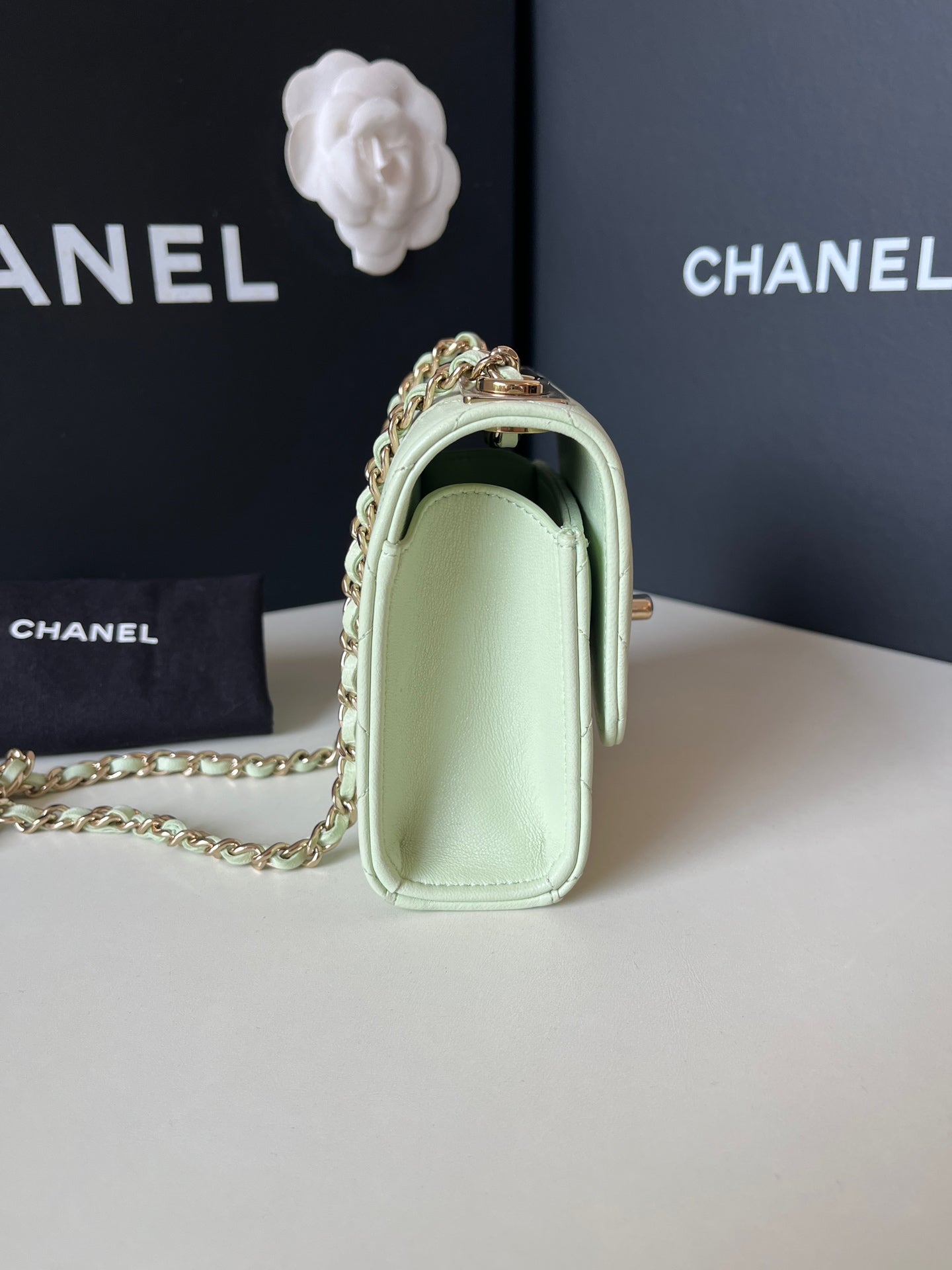 Chanel - trendycc mini - Leather - Green - (mini)