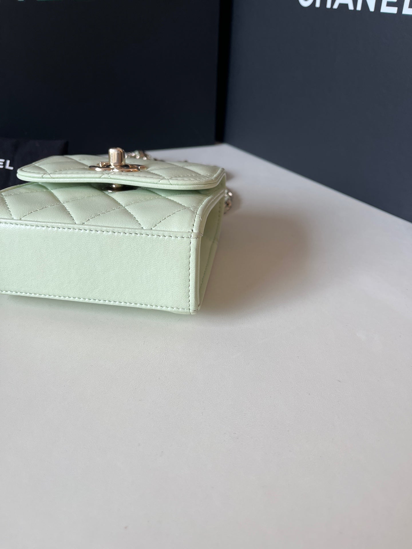 Chanel - trendycc mini - Leather - Green - (mini)