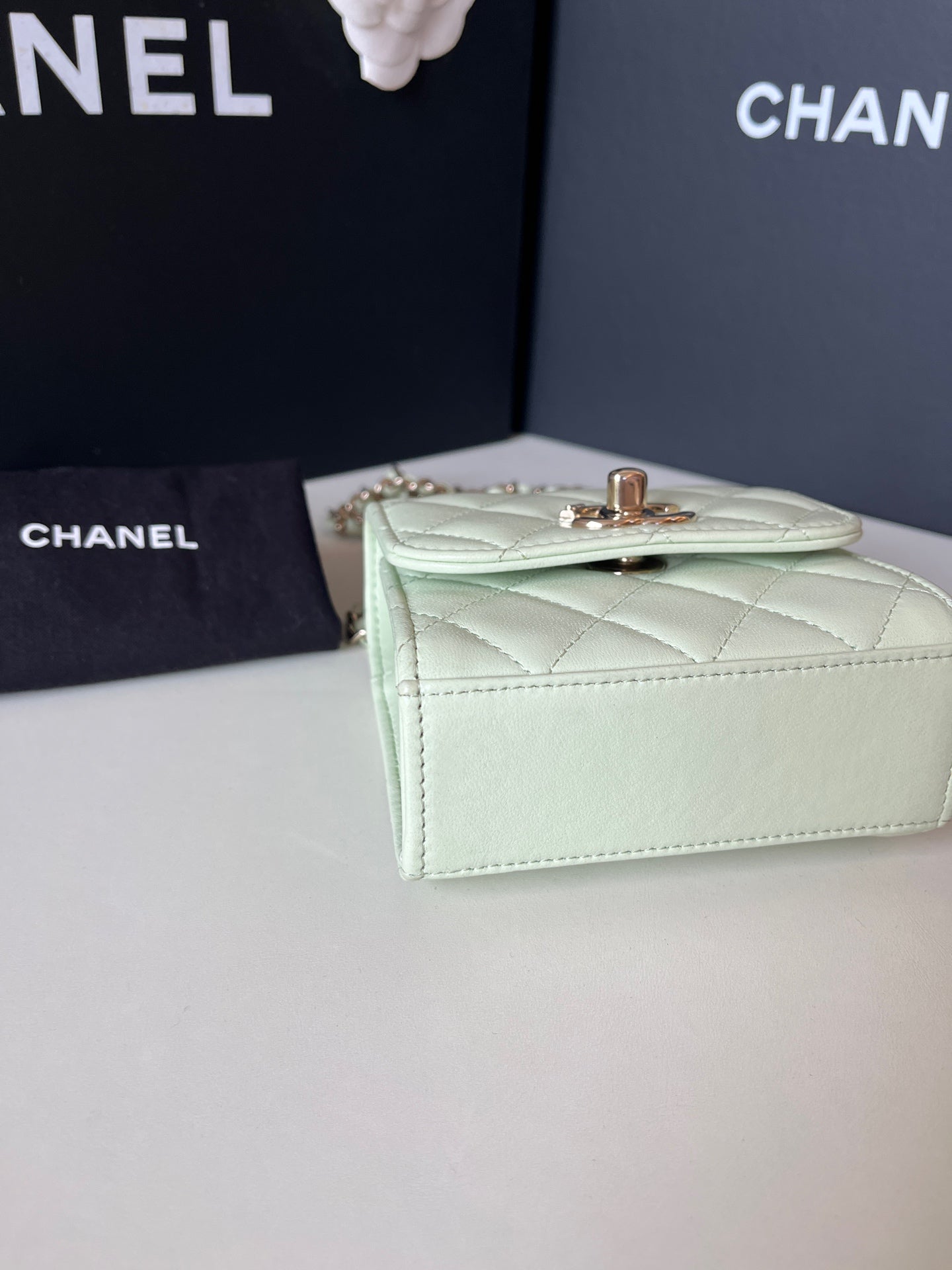 Chanel - trendycc mini - Leather - Green - (mini)
