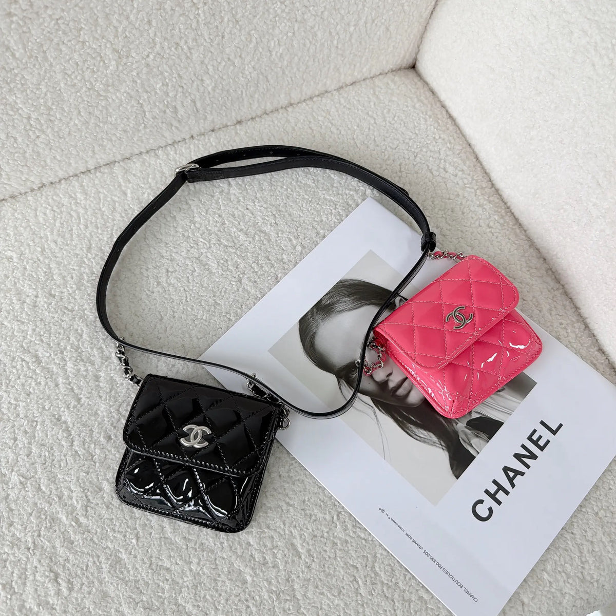 Chanel - Twin Stars - Patent leather - Multicolour - (mini)