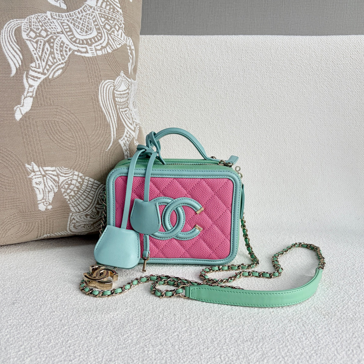 Chanel - Vanity Case Camera Bag - Leather - Multicolour - (mini)