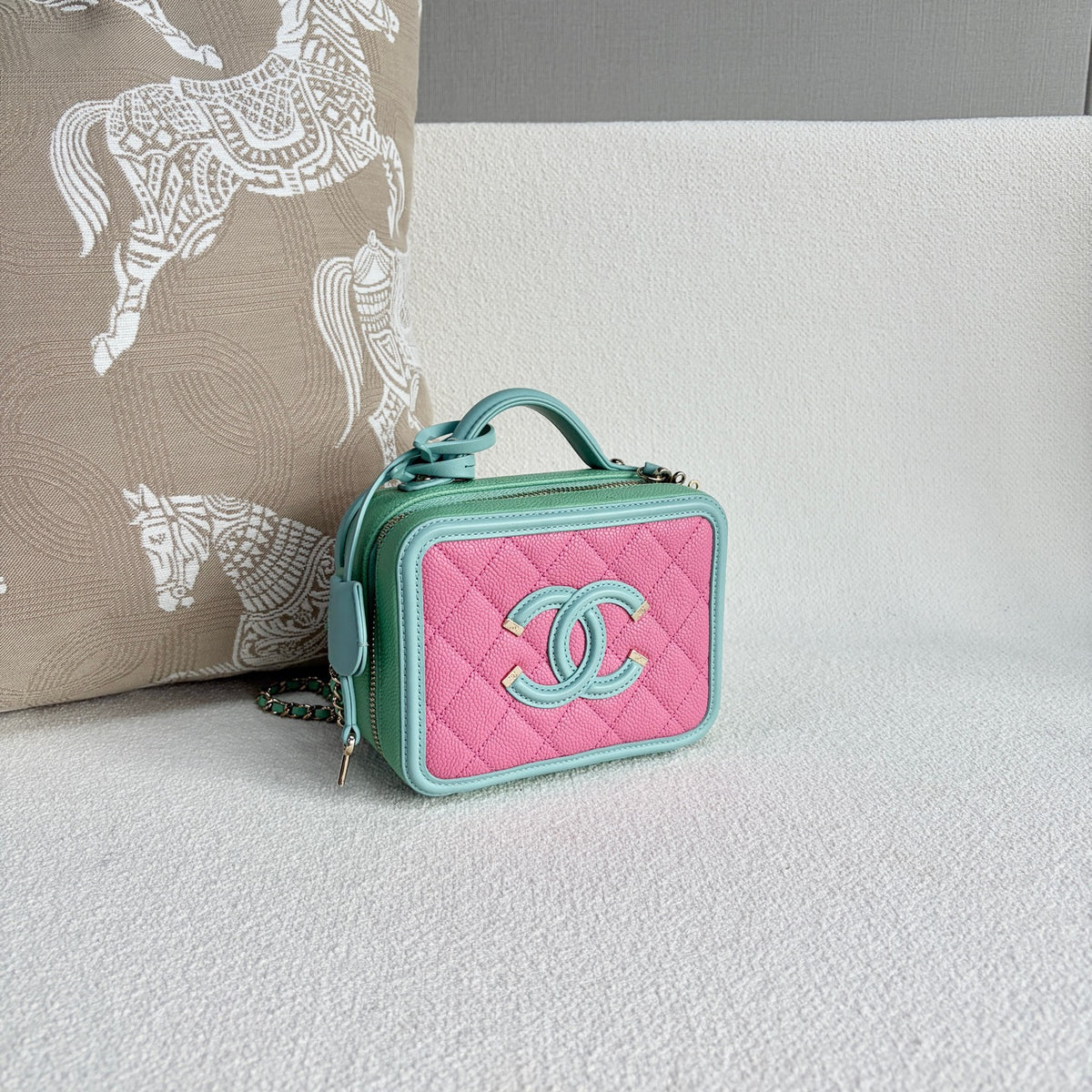Chanel - Vanity Case Camera Bag - Leather - Multicolour - (mini)