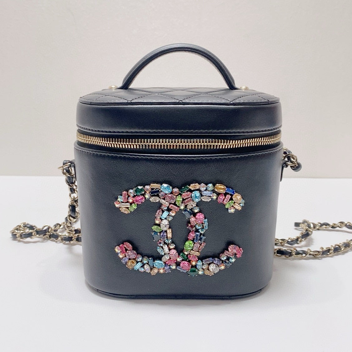 Chanel - Vanity Case - Leather - Black - (mini)