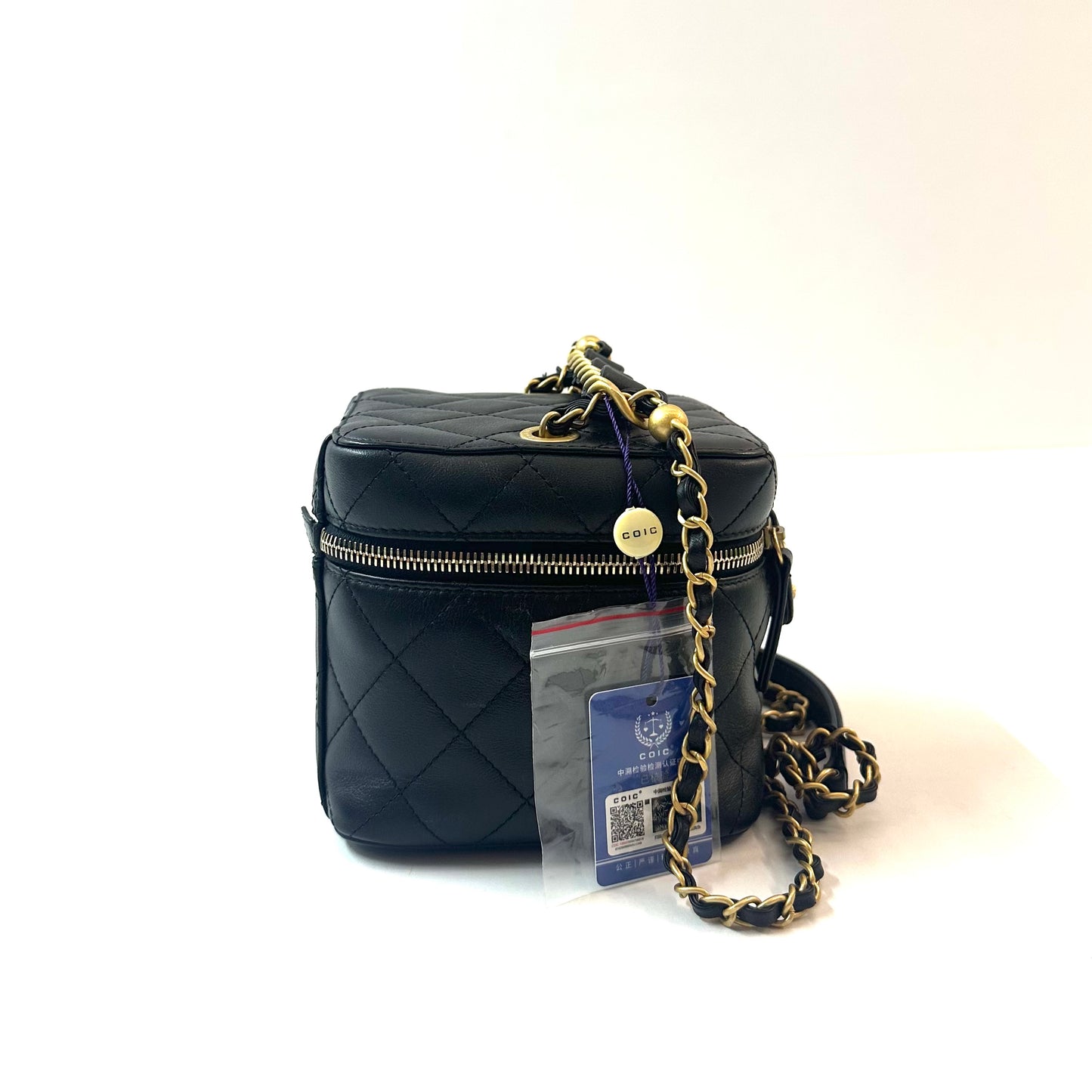 Chanel - Vanity Case - Leather - Black - (mini)