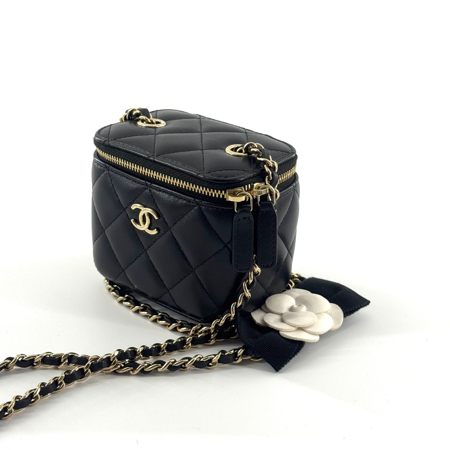 Chanel - Vanity Case - Leather - Black - (mini)