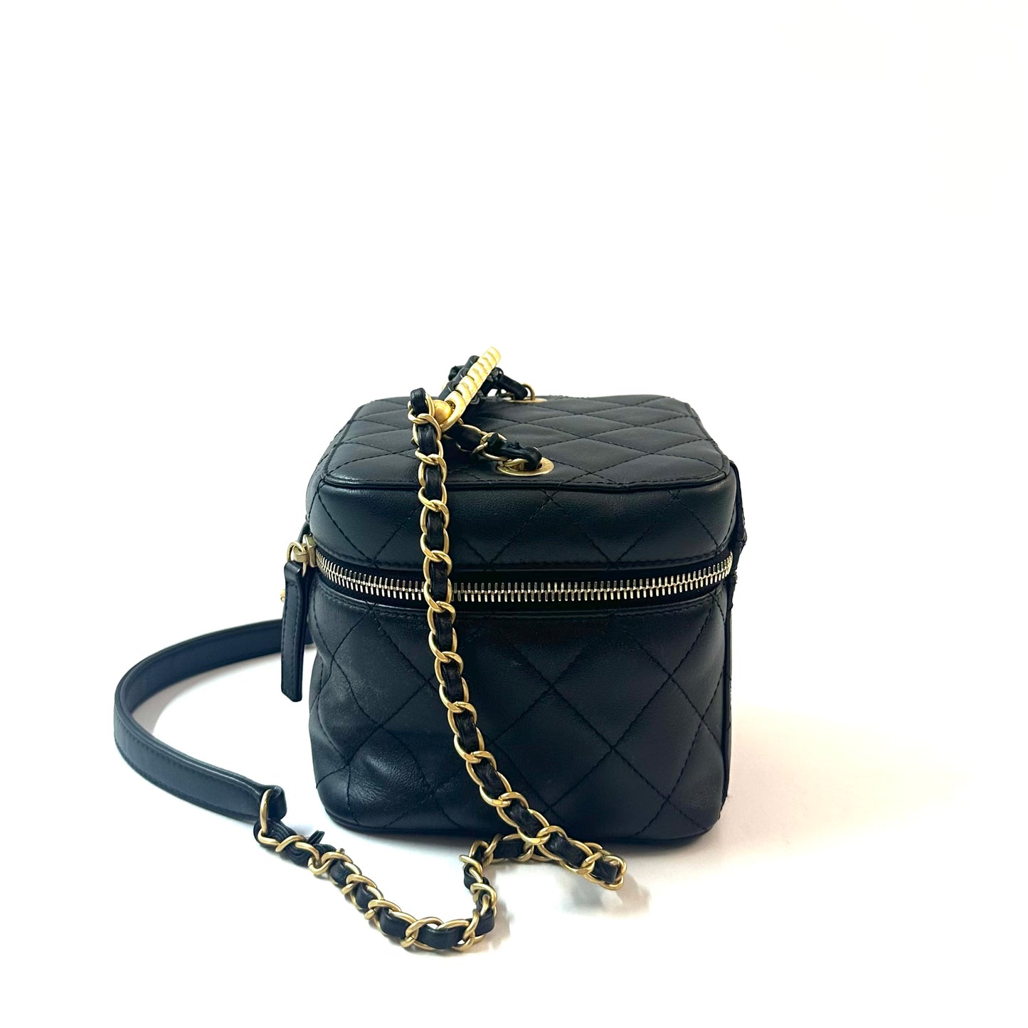 Chanel - Vanity Case - Leather - Black - (mini)