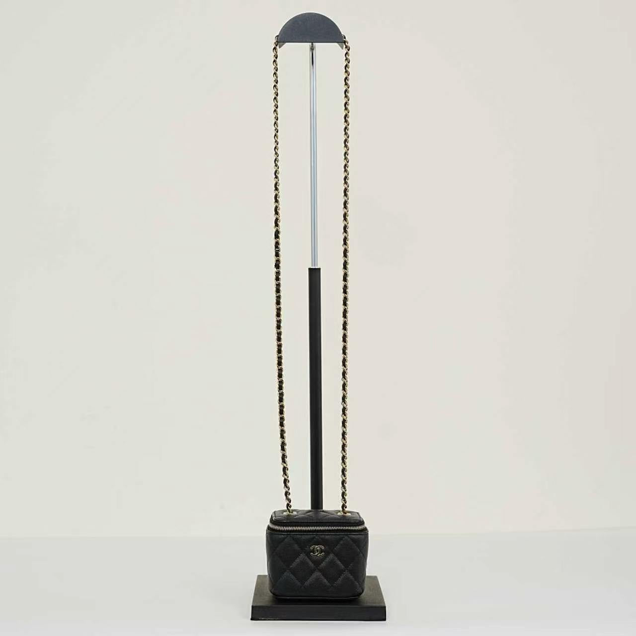 Chanel - Vanity Case - Leather - Black - (mini)