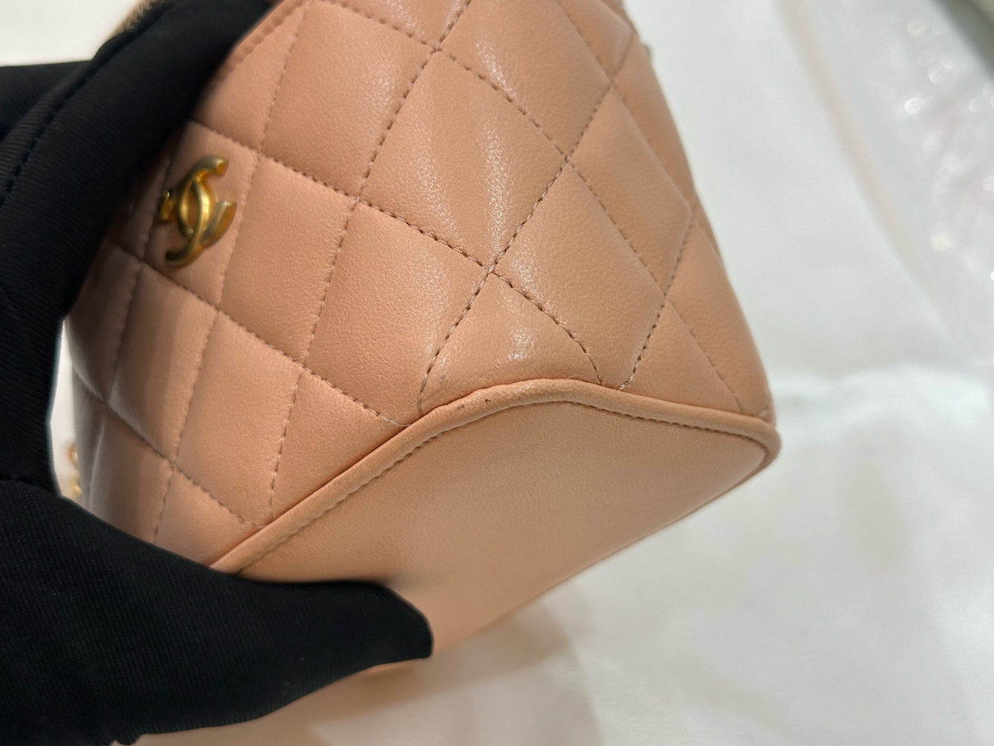 Chanel - Vanity Case - Leather - Orange - (mini)