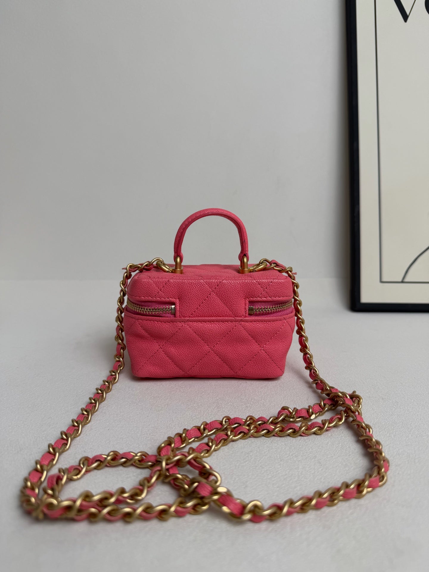 Chanel - Vanity Case - Leather - Pink - (mini)