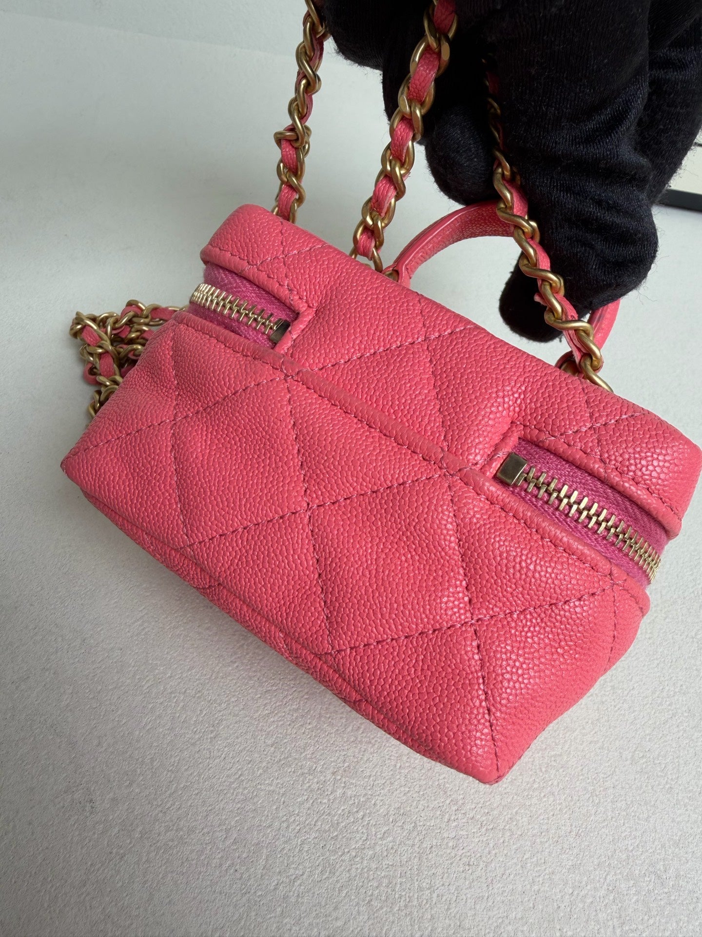 Chanel - Vanity Case - Leather - Pink - (mini)