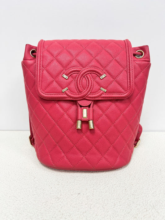 Chanel - Vanity Case - Leather - Pink - (small)