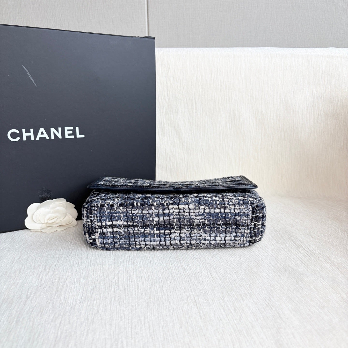 Chanel - Vanity Case - Tweed - Blue - (mini)