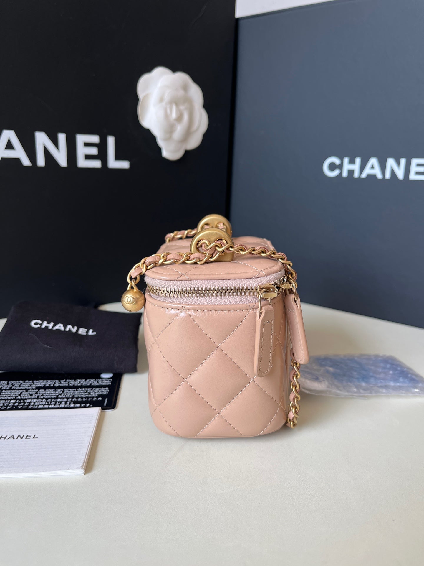 Chanel - Vanity - Leather - Beige - (mini)